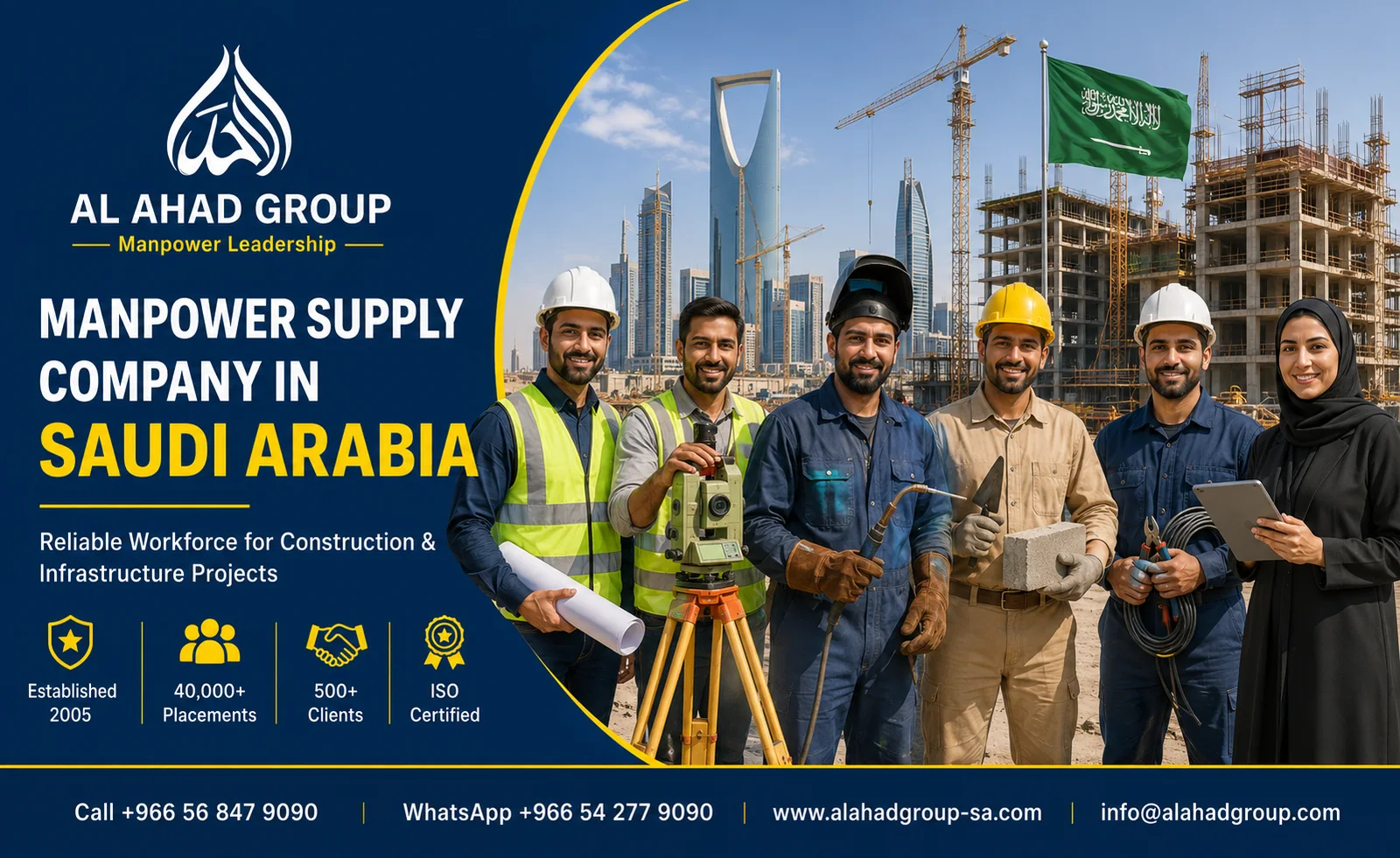 AL AHAD GROUP manpower supply team supporting employers in Riyadh, Saudi Arabia