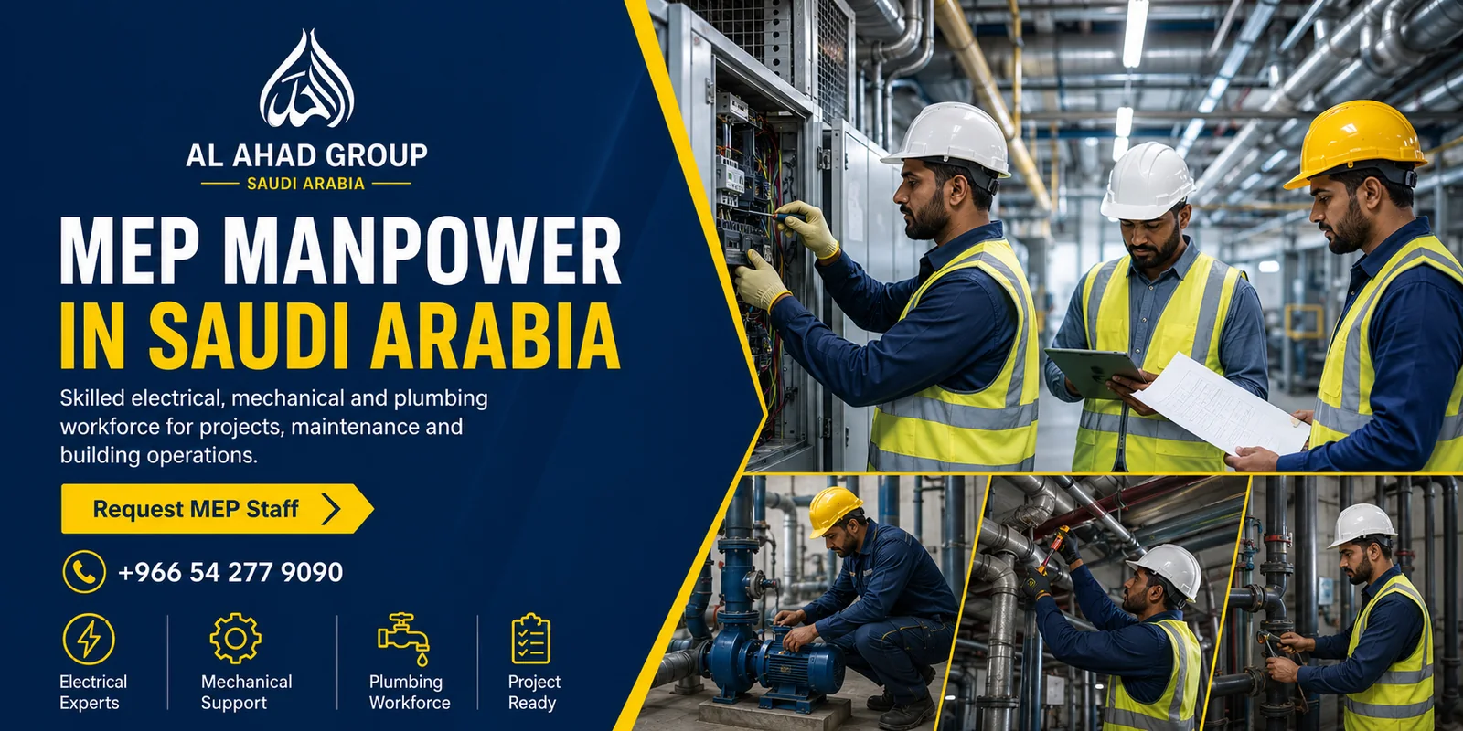 AL AHAD GROUP technical and MEP workforce support team supporting employers in Riyadh, Saudi Arabia