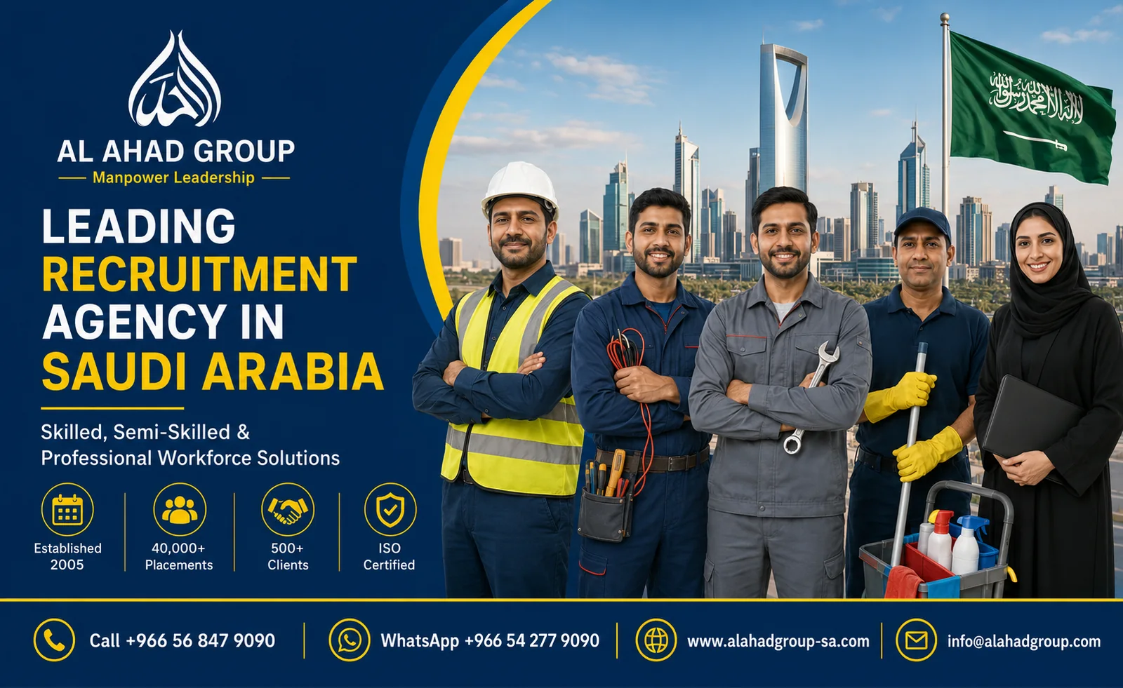 AL AHAD GROUP workforce outsourcing team supporting employers in Riyadh, Saudi Arabia